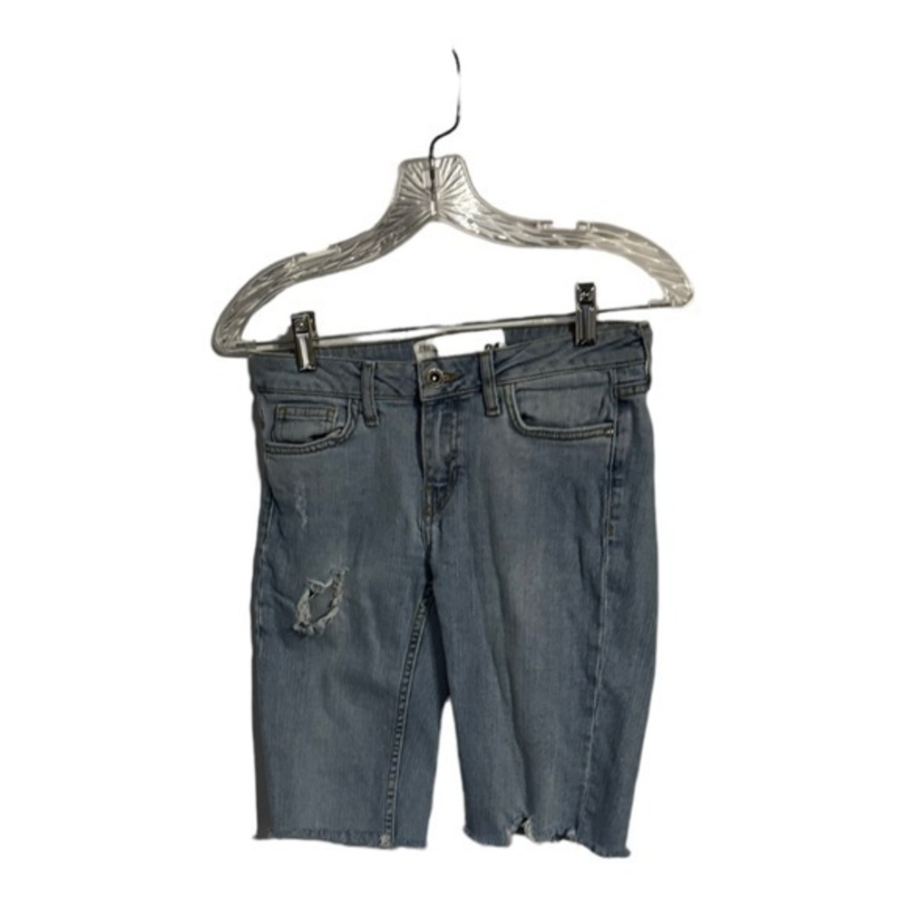 Rag & Bone Sunfade Blue Distressed Denim Vintage Cut-Off Jean Shorts Size 24 New